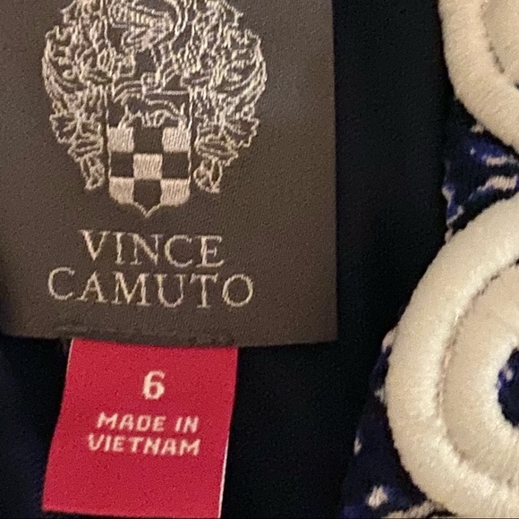 Vince Camuto Sleeveless Dress Embroidered Trim - Picture 13 of 16